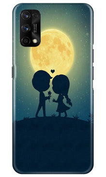 Love Couple Mobile Back Case for Realme 7 Pro  (Design - 109)