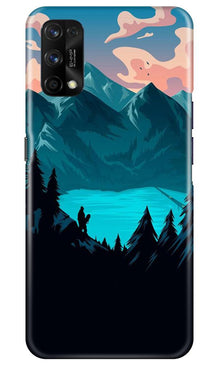 Mountains Mobile Back Case for Realme 7 Pro (Design - 186)