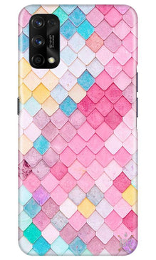 Pink Pattern Mobile Back Case for Realme 7 Pro (Design - 215)