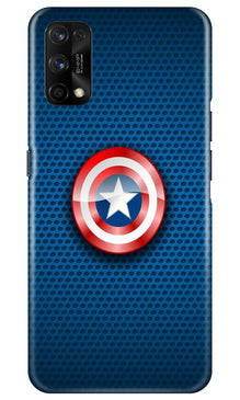 Captain America Shield Mobile Back Case for Realme 7 Pro (Design - 253)