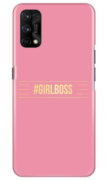 Girl Boss Pink Mobile Back Case for Realme 7 Pro (Design - 263)