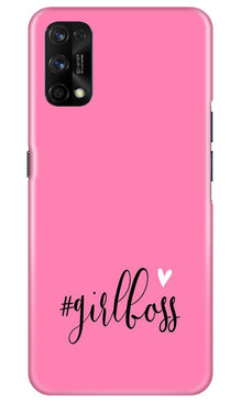 Girl Boss Pink Mobile Back Case for Realme 7 Pro (Design - 269)