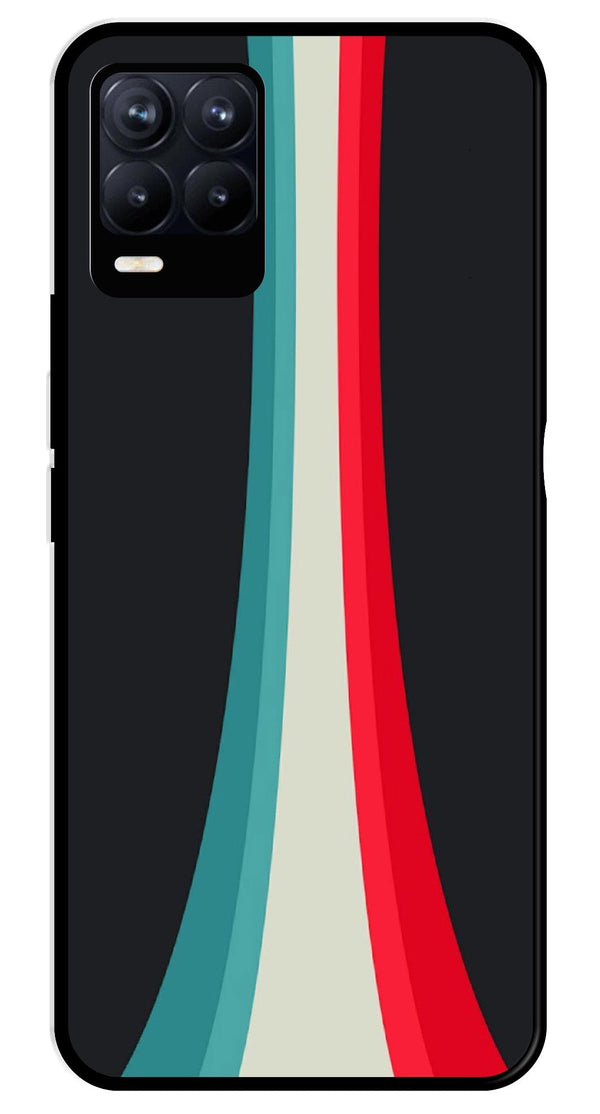 Modern Art Colorful Metal Mobile Case for Realme 8 4G  (Design No -48)