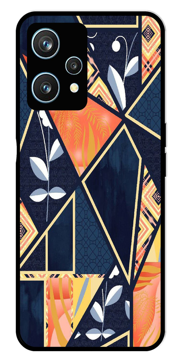 Marble Design Metal Mobile Case for Realme 9 Pro 5G  (Design No -07)