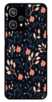 Floral Pattern Metal Mobile Case for Realme 9 Pro 5G