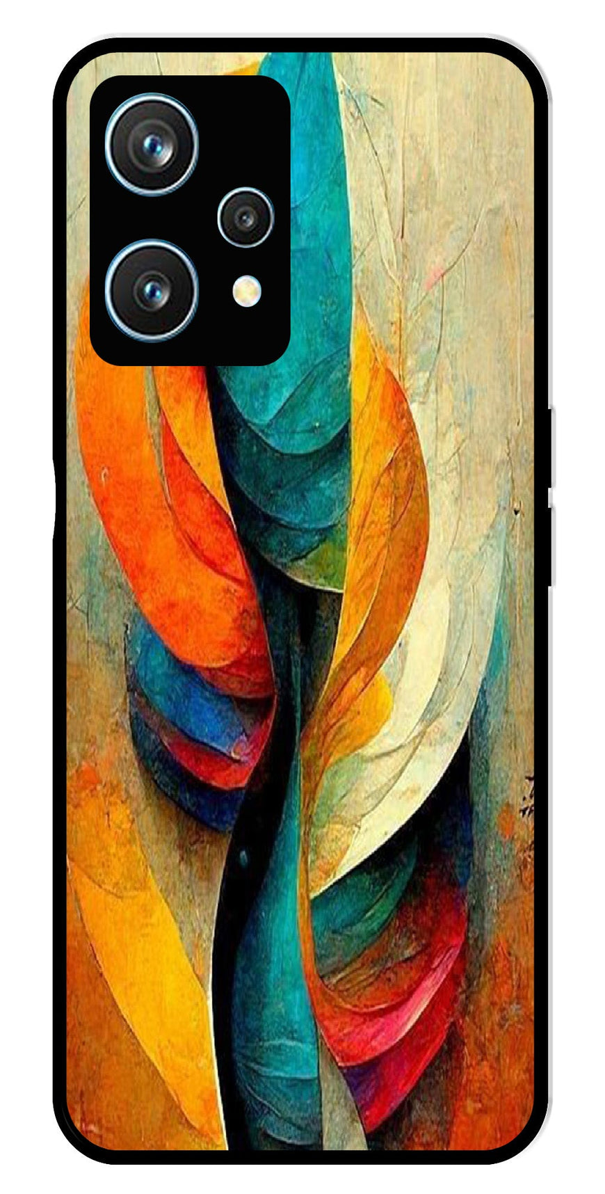 Modern Art Metal Mobile Case for Realme 9 Pro 5G  (Design No -11)