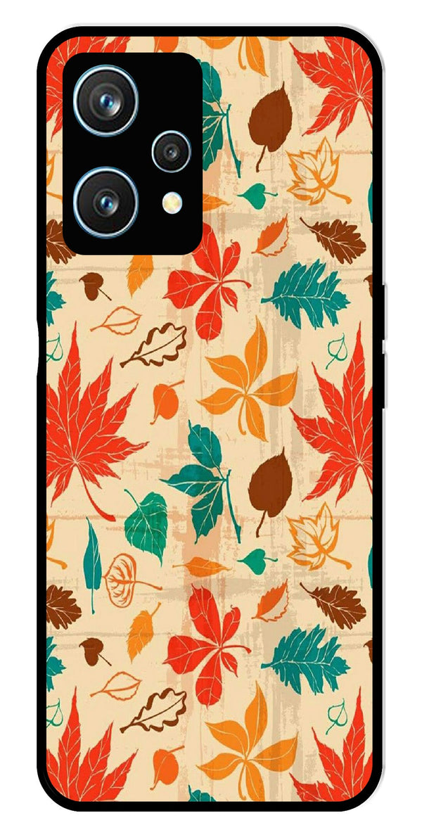 Leafs Design Metal Mobile Case for Realme 9 Pro 5G  (Design No -14)