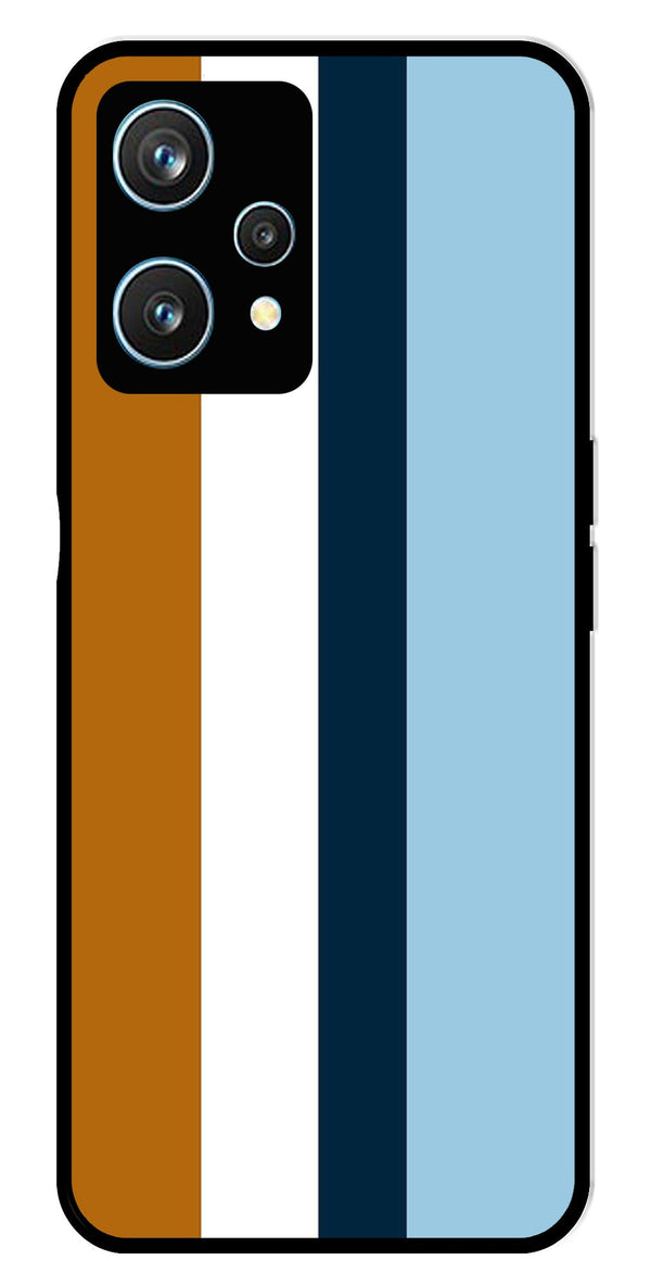 MultiColor Pattern Metal Mobile Case for Realme 9 Pro 5G  (Design No -17)