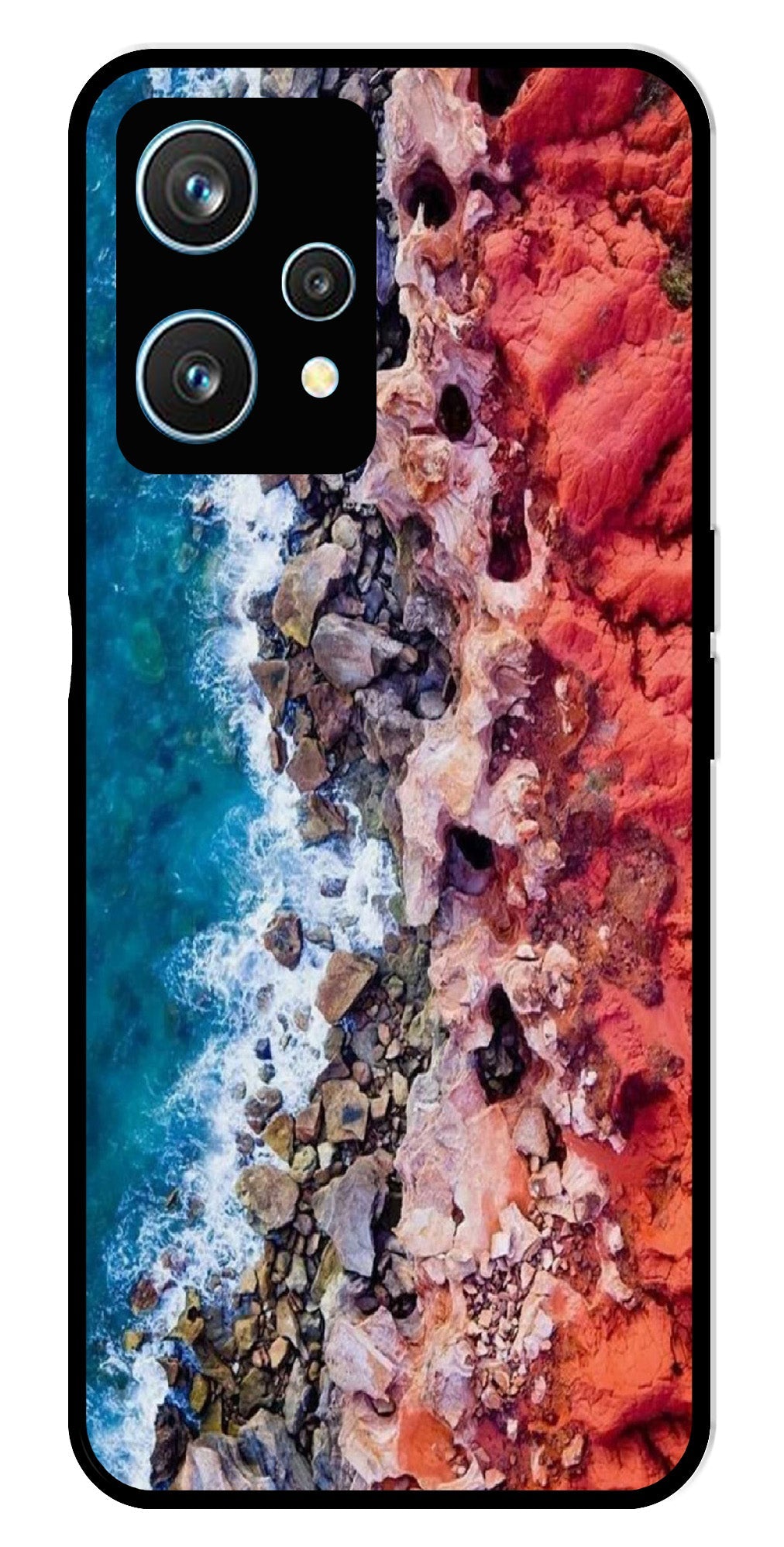Sea Shore Metal Mobile Case for Realme 9 Pro 5G  (Design No -18)