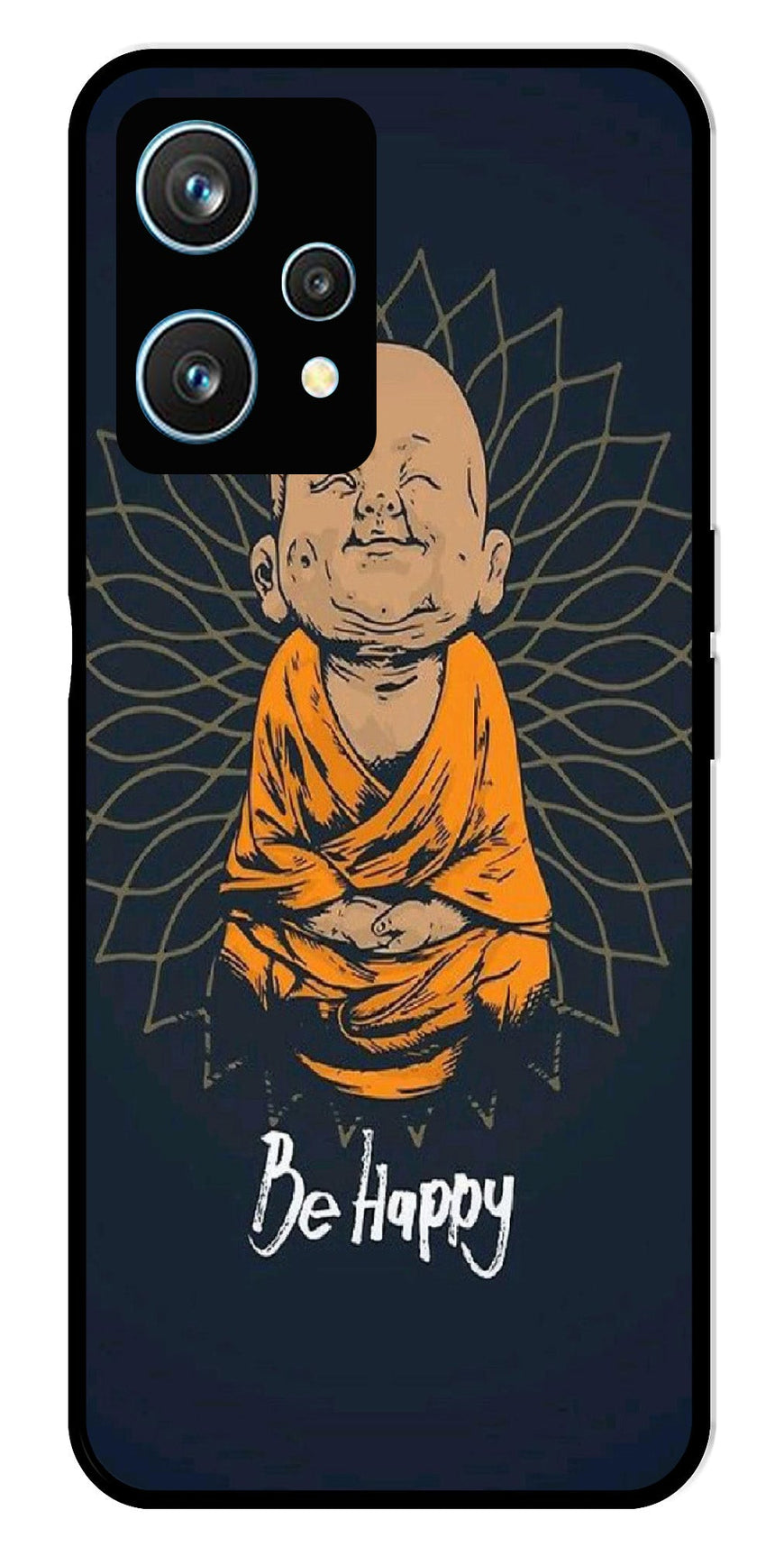 Be Happy Metal Mobile Case for Realme 9 Pro 5G  (Design No -27)