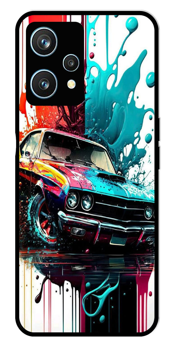 Vintage Car Metal Mobile Case for Realme 9 Pro 5G  (Design No -29)