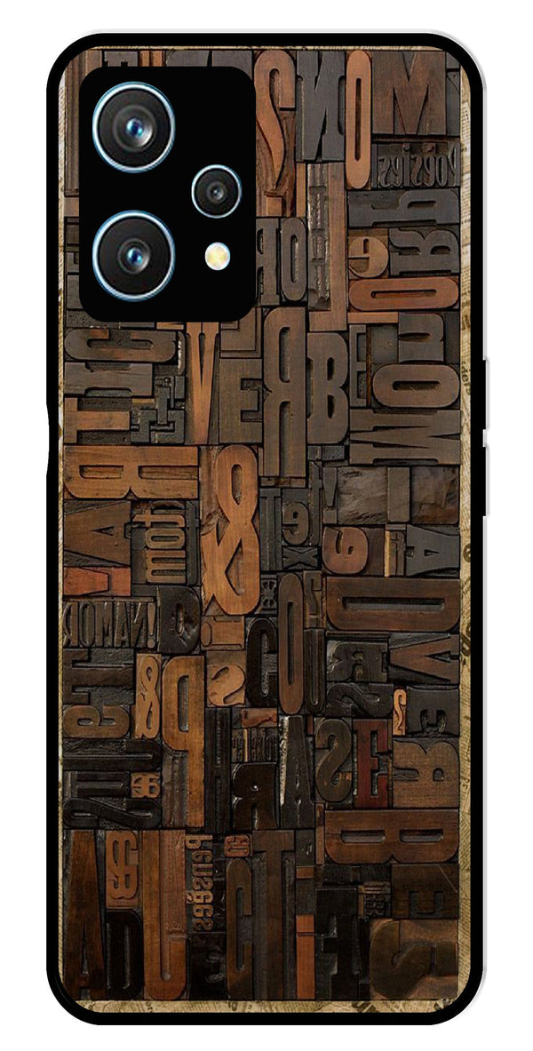 Alphabets Metal Mobile Case for Realme 9 Pro 5G  (Design No -32)