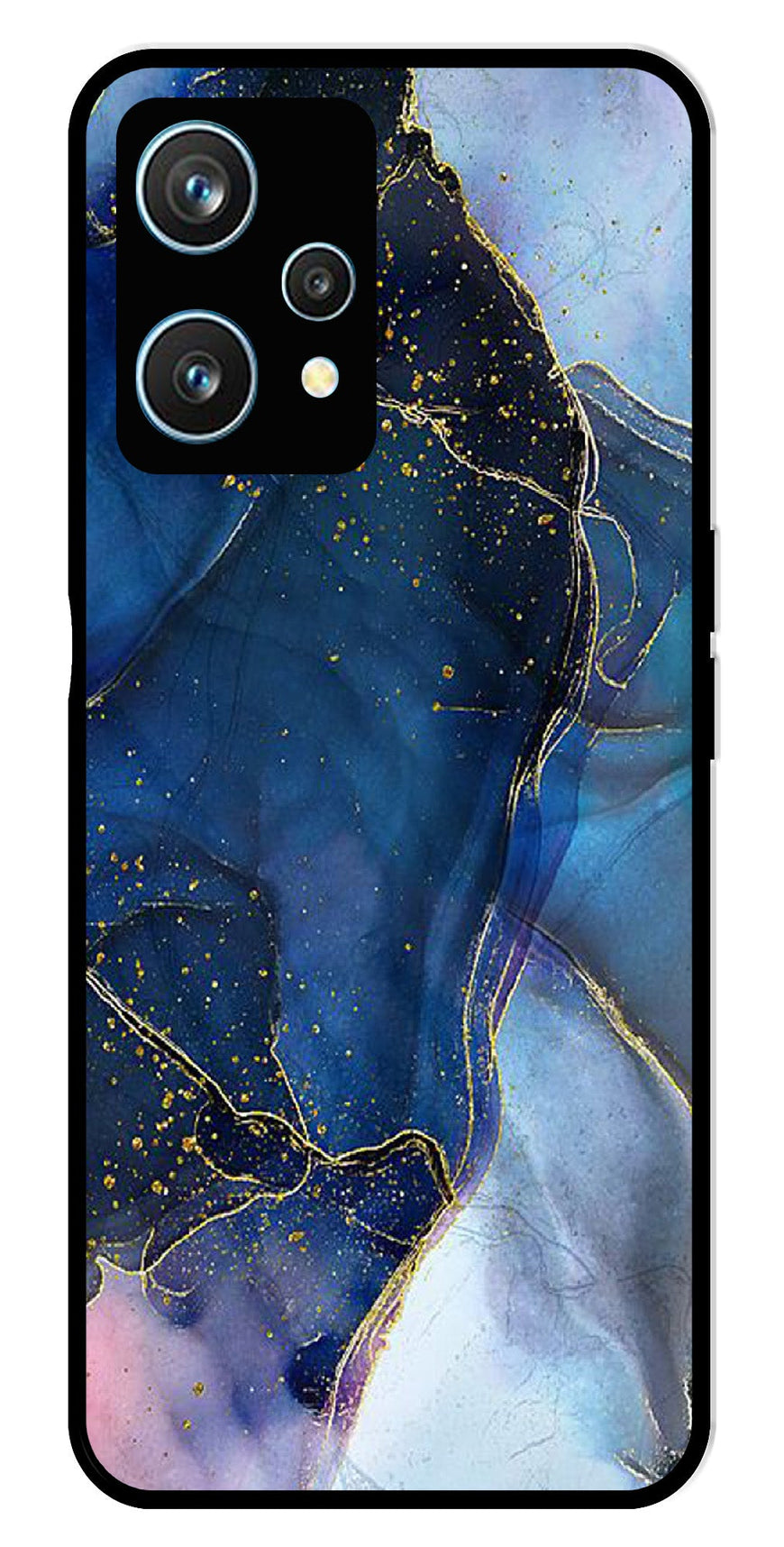 Blue Marble Metal Mobile Case for Realme 9 Pro 5G  (Design No -34)