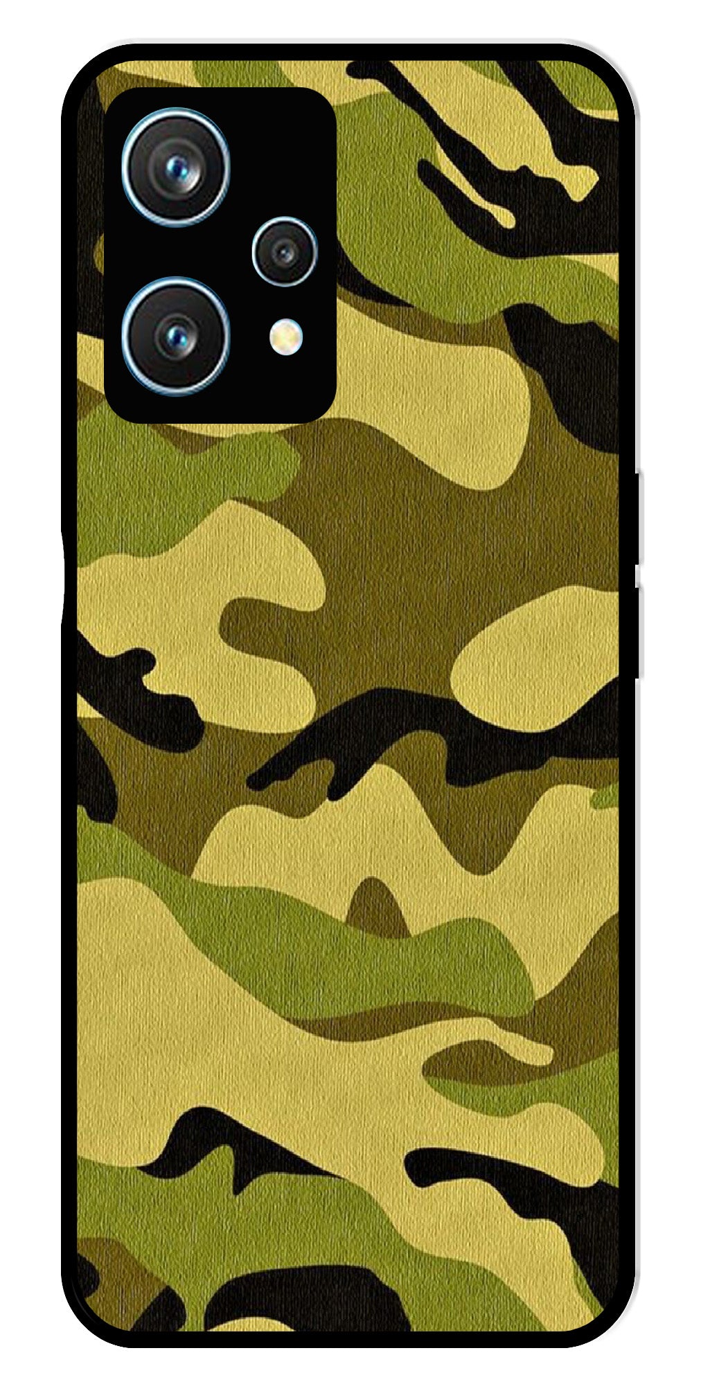 Army Pattern Metal Mobile Case for Realme 9 Pro 5G  (Design No -35)