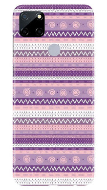 Zigzag line pattern3 Mobile Back Case for Realme Narzo 30a (Design - 11)