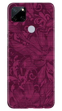 Purple Backround Mobile Back Case for Realme Narzo 30a (Design - 22)