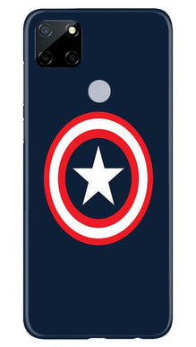 Captain America Mobile Back Case for Realme Narzo 30a (Design - 42)