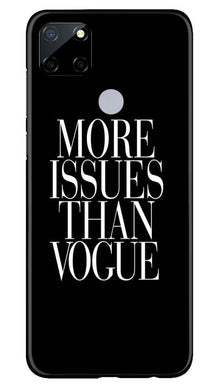 More Issues than Vague Mobile Back Case for Realme Narzo 30a (Design - 74)