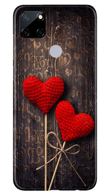Red Hearts Mobile Back Case for Realme Narzo 30a (Design - 80)