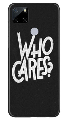 Who Cares Mobile Back Case for Realme Narzo 30a (Design - 94)