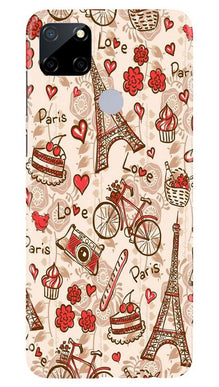 Love Paris Mobile Back Case for Realme Narzo 30a  (Design - 103)