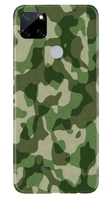 Army Camouflage Mobile Back Case for Realme Narzo 30a  (Design - 106)