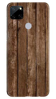 Wooden Look Mobile Back Case for Realme Narzo 30a  (Design - 112)