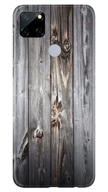 Wooden Look Mobile Back Case for Realme Narzo 30a  (Design - 114)