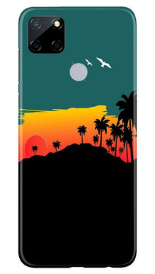 Sky Trees Mobile Back Case for Realme Narzo 30a (Design - 191)