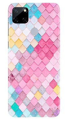 Pink Pattern Mobile Back Case for Realme Narzo 30a (Design - 215)