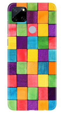 Colorful Square Mobile Back Case for Realme Narzo 30a (Design - 218)