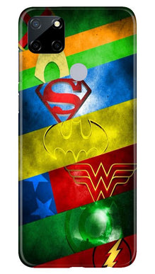 Superheros Logo Mobile Back Case for Realme Narzo 30a (Design - 251)