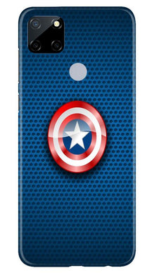 Captain America Shield Mobile Back Case for Realme Narzo 30a (Design - 253)