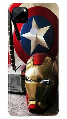 Ironman Captain America Mobile Back Case for Realme Narzo 30a (Design - 254)