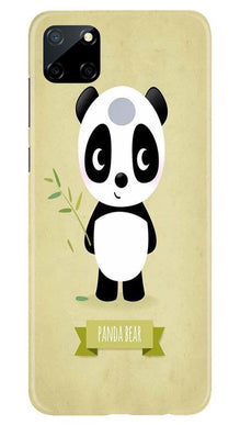 Panda Bear Mobile Back Case for Realme C12 (Design - 317)