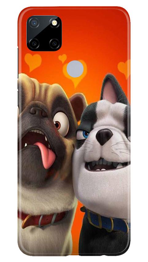 Dog Puppy Mobile Back Case for Realme C12 (Design - 350)