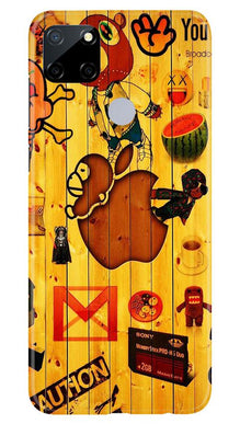 Wooden Texture Mobile Back Case for Realme C12 (Design - 367)