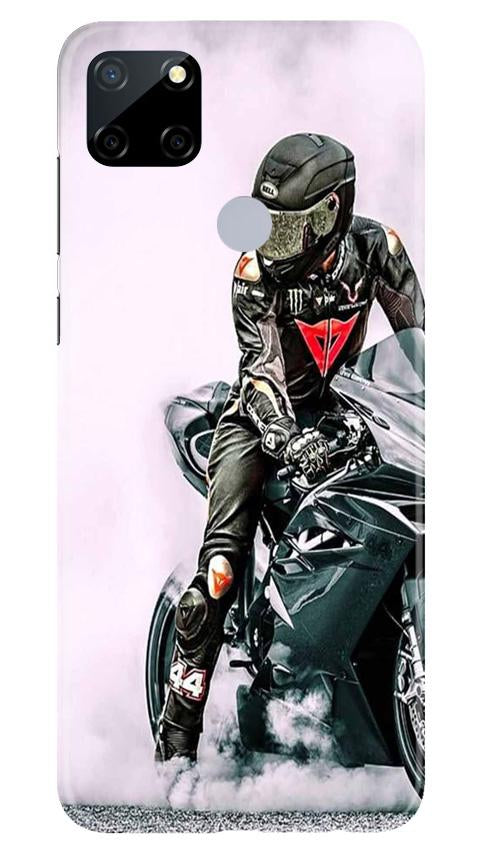 Biker Mobile Back Case for Realme C12 (Design - 383)