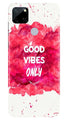 Good Vibes Only Mobile Back Case for Realme C12 (Design - 393)