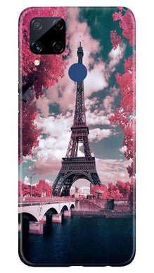 Eiffel Tower Mobile Back Case for Realme C15  (Design - 101)