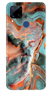 Marble Texture Mobile Back Case for Realme C15 (Design - 309)