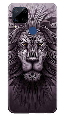 Lion Mobile Back Case for Realme C15 (Design - 315)