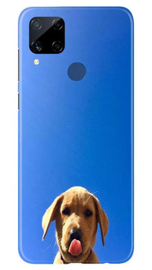 Dog Mobile Back Case for Realme C15 (Design - 332)