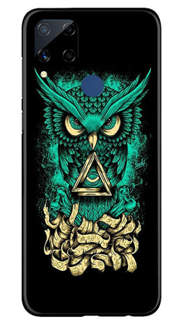 Owl Mobile Back Case for Realme C15 (Design - 358)