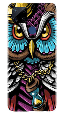 Owl Mobile Back Case for Realme C15 (Design - 359)