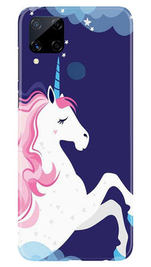 Unicorn Mobile Back Case for Realme C15 (Design - 365)