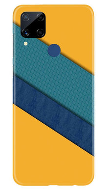 Diagonal Pattern Mobile Back Case for Realme C15 (Design - 370)