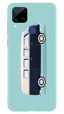 Travel Bus Mobile Back Case for Realme C15 (Design - 379)