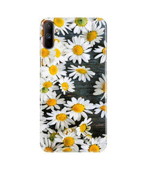 White flowers2 Mobile Back Case for Realme C3 (Design - 62)