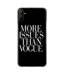 More Issues than Vague Mobile Back Case for Realme C3 (Design - 74)
